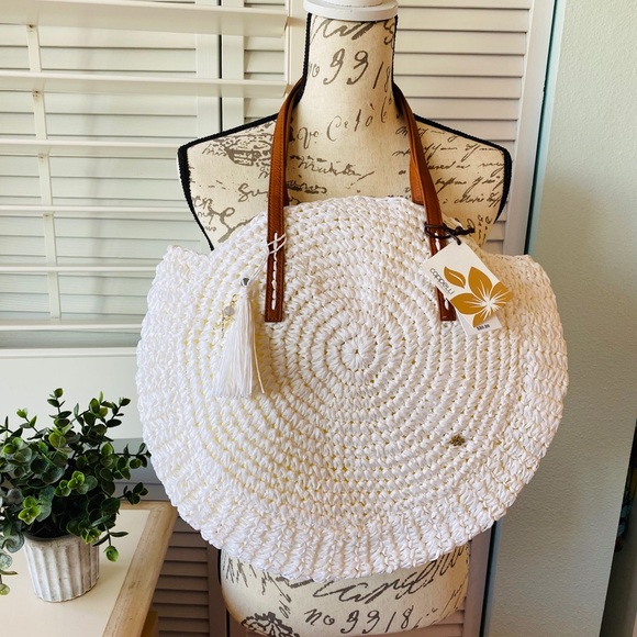 Cappelli Straworld Handbags - Cappelli Straworld Circular Shoulder Bag